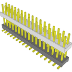 Conn Board Stacker HDR 34 POS 2.54mm Solder ST Top Entry SMD Tube
