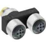 Belden-ASBS 2 M12-S2325 Steckverbinder, rund Conn M12 Circular/2M12 Circular PIN/(2)SKT 14 POS T Style 3 Port