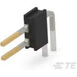 TE Connectivity-1-86479-3 Connector Headers and PCB Receptacles Conn Unshrouded Header HDR 2 POS Solder RA Thru-Hole Tray