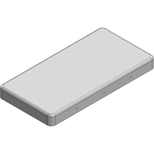 Masach Tech-MS385-10C Contenitori EMI montati sul board 38.9 x 19.9 x 3.5mm Two-piece Drawn-Seamless RF Shield/EMI Shield COVER (CRS)