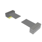 Cable Assembly 0.05m 28AWG 1mm 8 to 8 POS IDC Connector to IDC Connector F-M TIGER EYE™ Clamshell