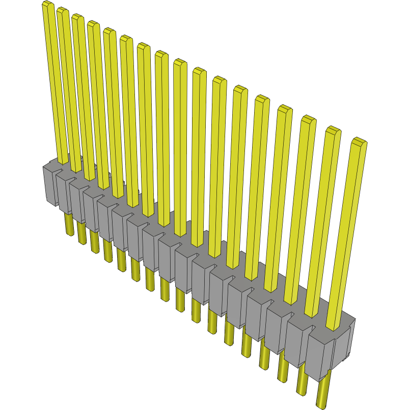 Samtec-HTMS-117-56-G-S Connector Headers and PCB Receptacles Conn Unshrouded Header HDR 17 POS 1.27mm Solder ST Top Entry Thru-Hole Tube
