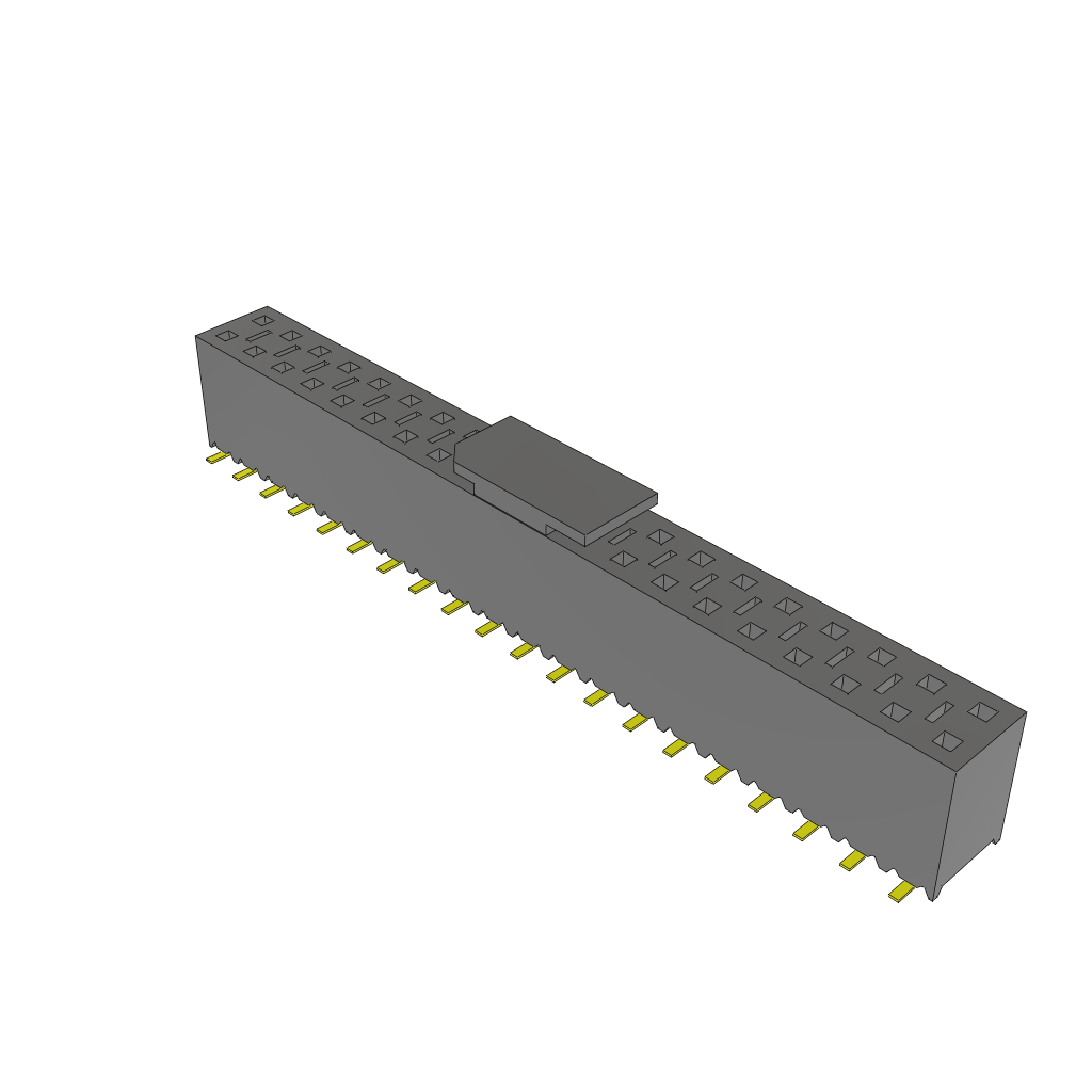 Samtec-SSM-120-L-DV-P Cabezales del conector y receptáculos PCB Conn Socket Strip SKT 40 POS 2.54mm Solder ST Top Entry SMD Tube