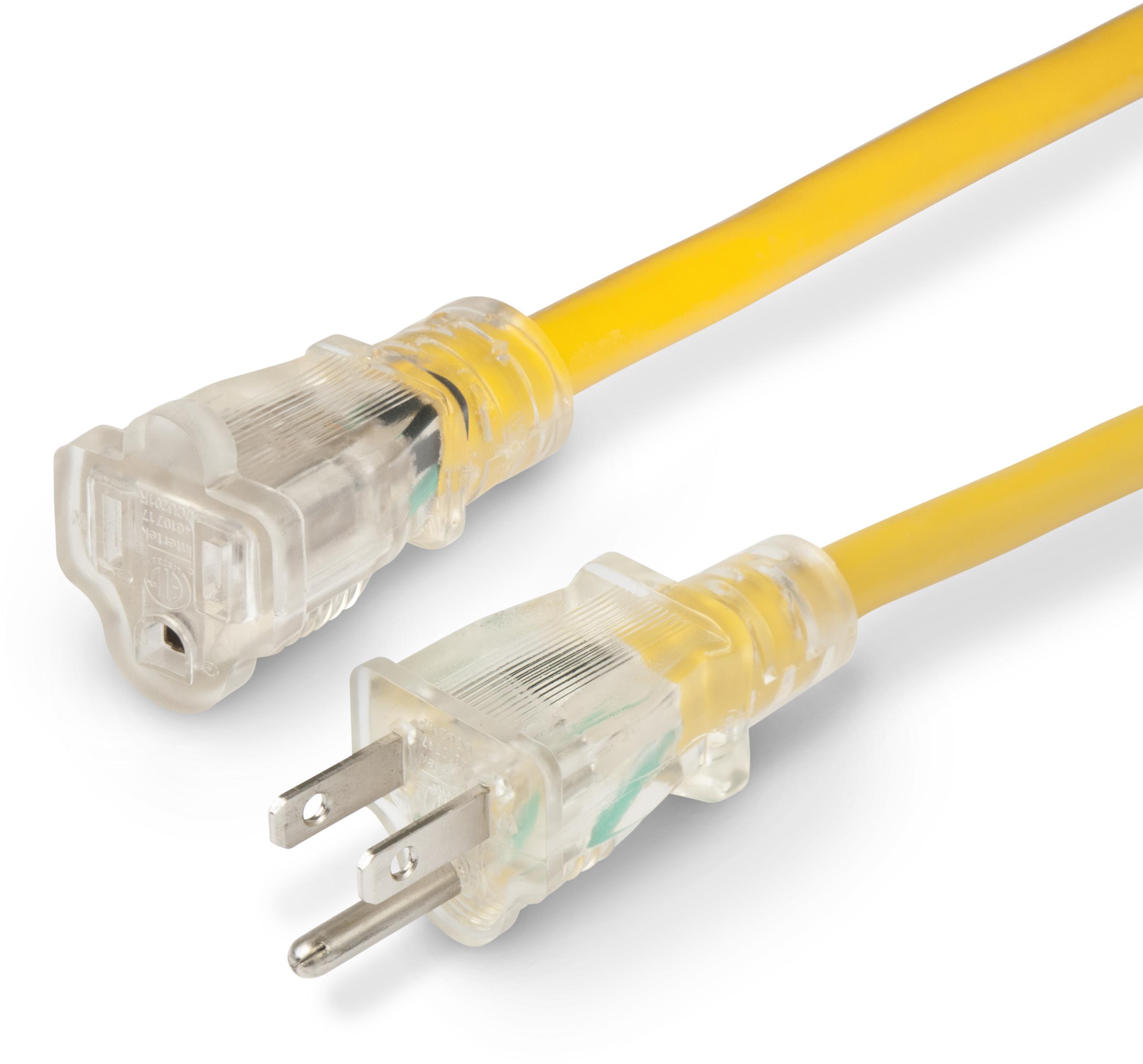 Marinco-150025NL Cable Assembly AC Power 25 Inch 14/3 15A Lighted Extension Cord