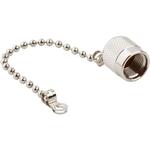 Connector Accessories Cap Straight Brass Silver Nickel
