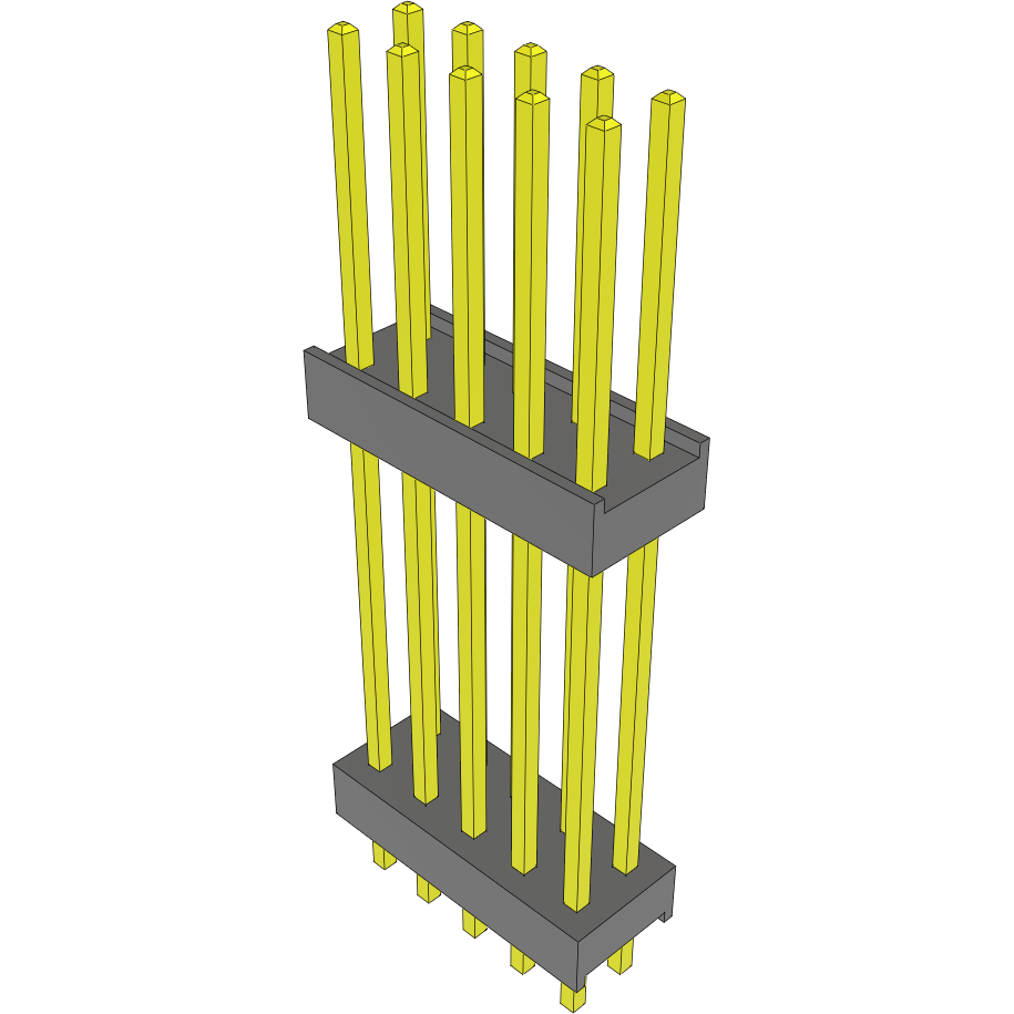 Samtec-DW-05-19-SM-D-800 Steckverbinderleisten und Leiterplattenbuchsen Conn Board Stacker HDR 10 POS 2.54mm Solder ST Top Entry Thru-Hole Bulk