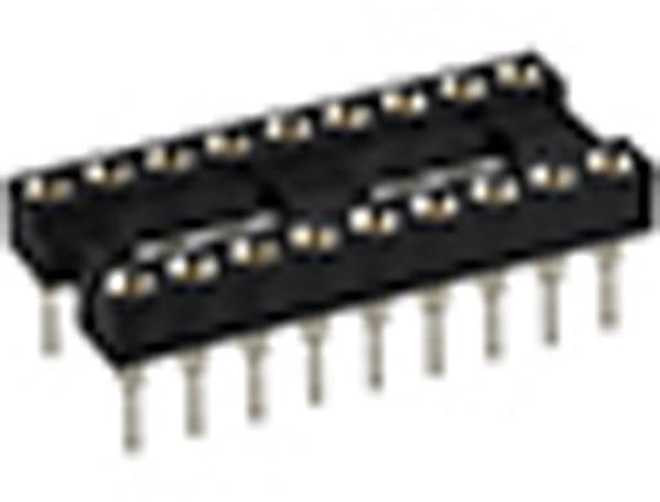 CnC Tech, LLC-211-1-18-003 Presa connettore Conn IC Socket SKT 18 POS 2.54mm Solder ST Thru-Hole