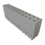 Conn Elevated Socket SKT 24 POS 2.54mm Solder ST Top Entry Thru-Hole Tube