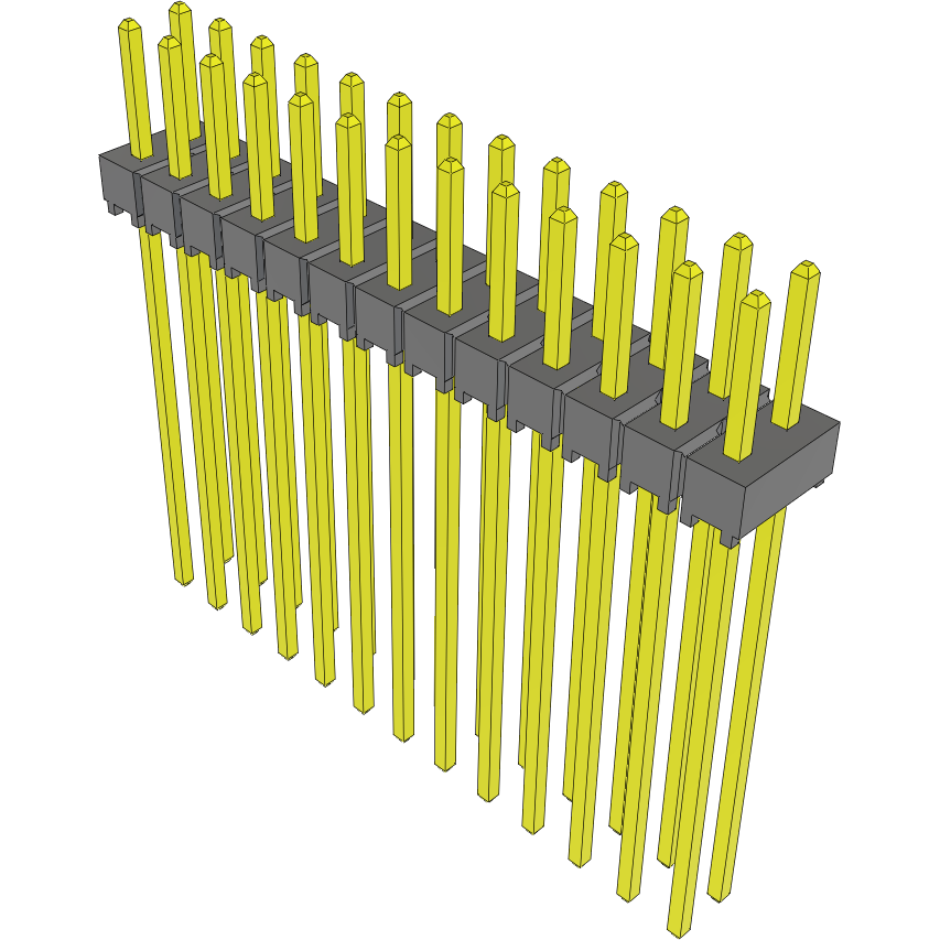 Samtec-TSW-113-28-S-D Piastre connettori e prese PCB Conn Unshrouded Header HDR 26 POS 2.54mm Solder ST Top Entry Thru-Hole Bulk