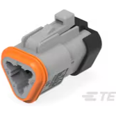 TE Connectivity-DT06-3S-E003 Gaine de câblage de raccordement discret Conn Housing PL 3 POS Crimp ST Cable Mount Gray Box