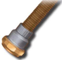 Glenair-120-103-1-1-12BF Schläuche Convoluted Tubing with Black Dacron Braid