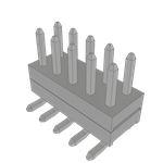 Conn Board Stacker HDR 10 POS 2mm Solder ST Top Entry SMD Tube