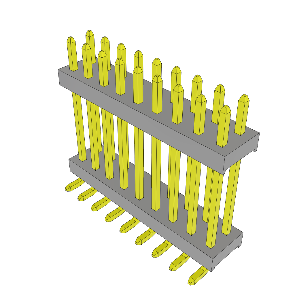 Samtec-TW-09-06-L-D-490-SM-TR Embases de raccordement et réceptacles PCB Conn Board Stacker HDR 18 POS 2mm Solder ST Top Entry SMD T/R