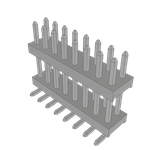 Conn Board Stacker HDR 16 POS 2mm Solder ST Top Entry SMD Tube
