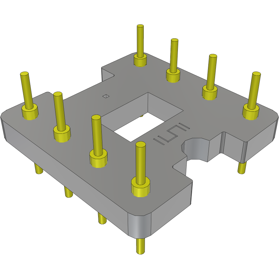 Samtec-APO-308-G-T Connector Socket Conn DIP Adapter HDR 8 POS 2.54mm ST Thru-Hole Bulk