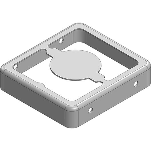 Masach Tech-MS182-10F-NS null 18.2 x 16.6 x 3.8mm Two-piece Drawn-Seamless RF Shield/EMI Shield FRAME (Nickel-Silver)