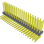 Conn Unshrouded Header HDR 40 POS 2.54mm Solder RA Side Entry Thru-Hole Bulk