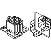 Molex-0445610003 分立接线罩连接器 Conn Housing M 9 POS 7.11mm Crimp ST Panel Mount Bag