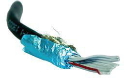 Amphenol Communications Solutions-159-2801-064  Round Flat Cable Foil/Braid Polyvinyl Chloride 64Conductors 28AWG 13.46mm 300V Black