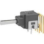 Switch Toggle ON ON ON SP3T Flat Lever PC Pins 0.1A 28VAC 28VDC 0.4VA PC Mount with Bracket