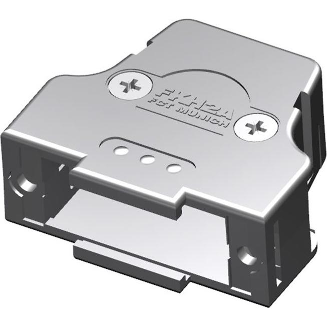 Molex-1727040114 抽缩起动适配器 Hood 180° 2 Shell Size Nickel Acrylonitrile Butadiene Styrene/Polycarbonate