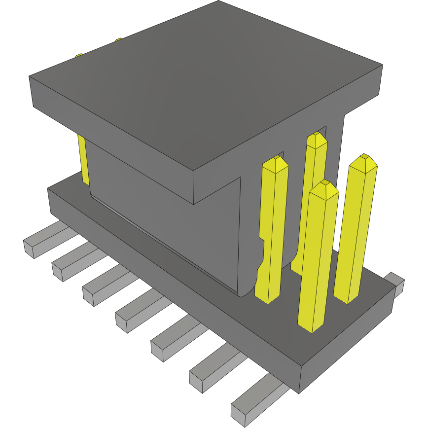 Samtec-FTS-107-04-SM-DV-P-TR Connector Headers and PCB Receptacles Conn Unshrouded Header HDR 14 POS 1.27mm Solder ST Top Entry SMD T/R