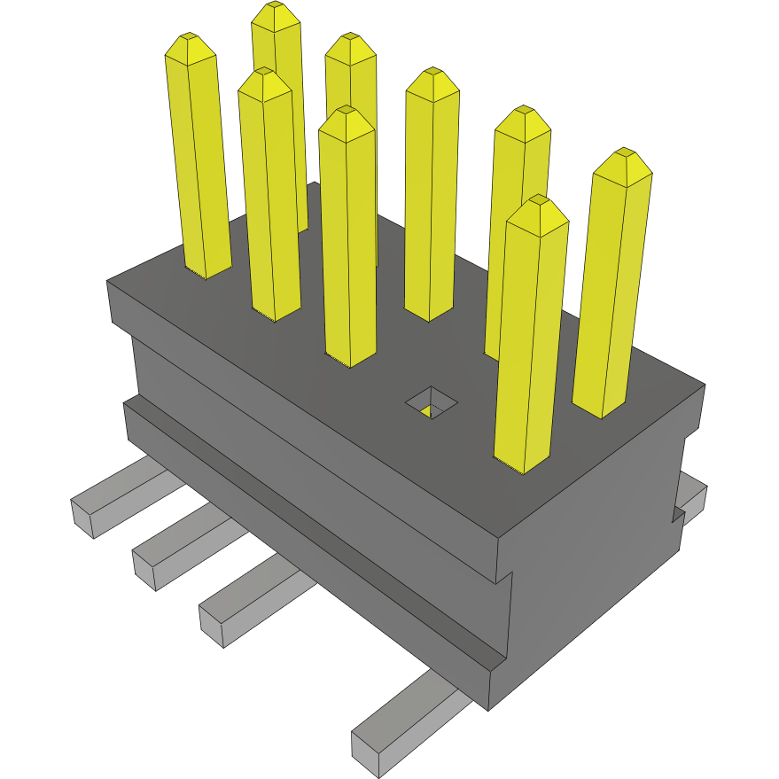 Samtec-FTSH-105-01-L-DV-007 Steckverbinderleisten und Leiterplattenbuchsen Conn Unshrouded Header HDR 10 POS 1.27mm Solder ST Top Entry SMD TIGER CLAW™ Tube