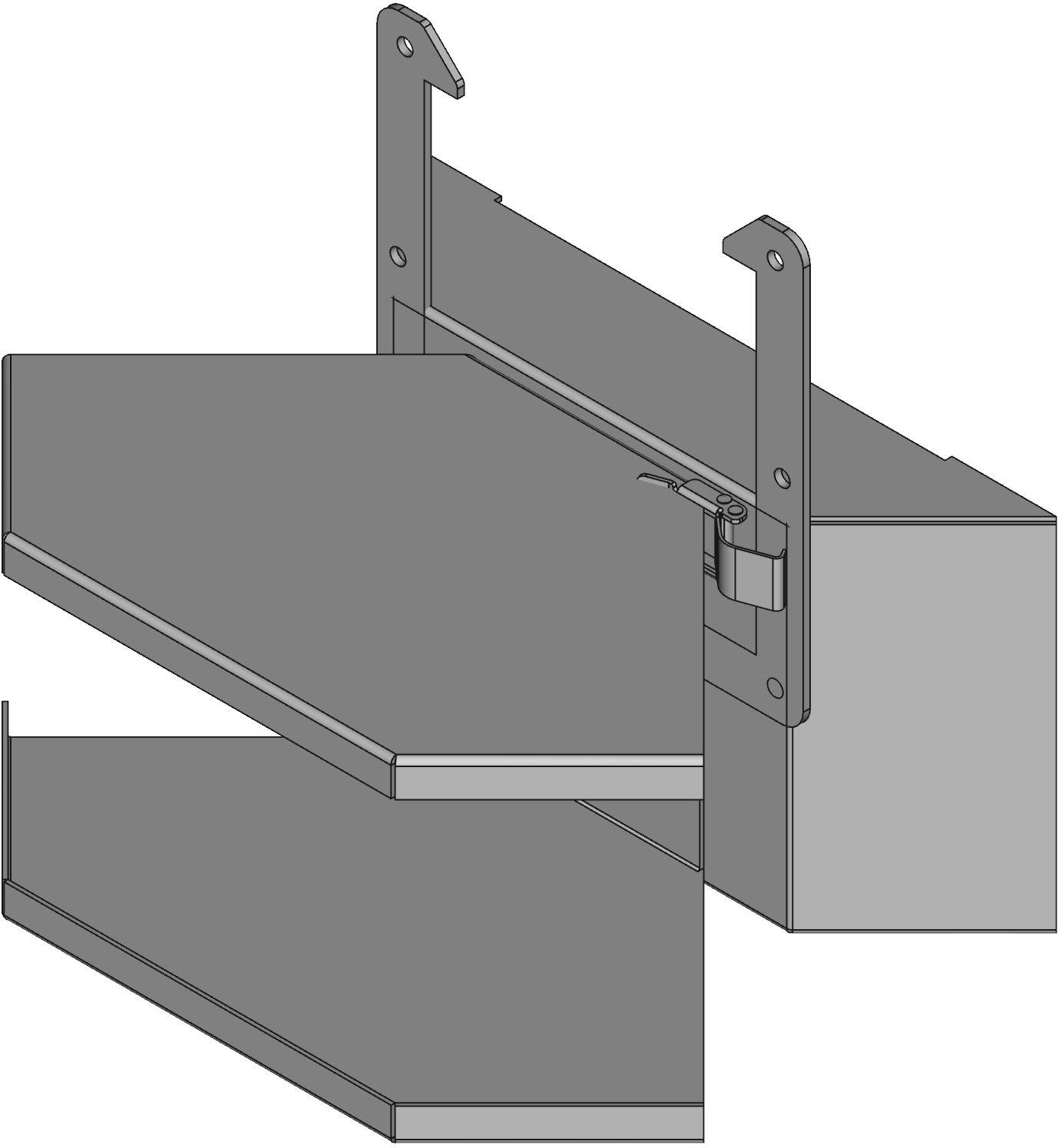 Hammond Manufacturing-1485D9Q Conduits de câblage Wiring Ducts 90° Elbow Square with Cover Steel Gray