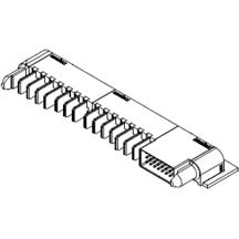Molex-0464371094 Embases de raccordement et réceptacles PCB 2.54mm, 3.00mm, 5.50mm Pitch EXTreme Ten60Power Right-Angle Plug Assembly with Guide Pins, 7 Power Circuits, 7 Power Circuits, 24 Signal Circuits