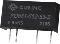 CUI Inc-PEME1-S24-S12-S DC to DC Converter and Switching Regulator Module Module DC-DC 24VIN 1-OUT 12V 0.083A 1W 4-Pin SIP Module