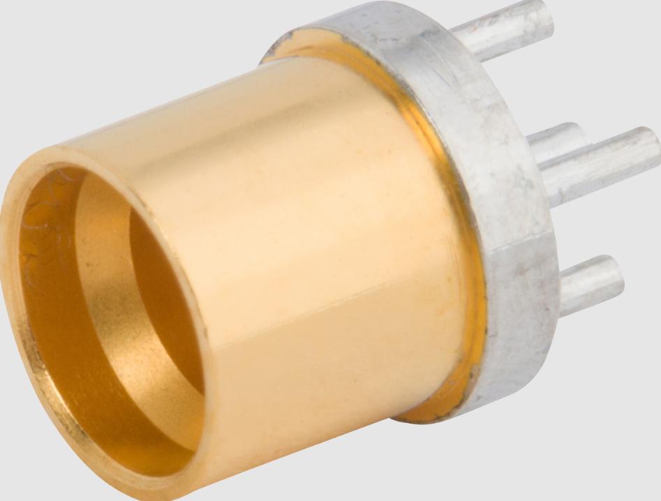 Amphenol-1211-40116 射频连接器 Conn SMP 0Hz to 26.5GHz 50Ohm Solder ST Thru-Hole PL Gold Over Nickel Tray