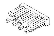 Molex-51140-0305 连接器配件 Connector Accessories Retainer Straight Polyester Gray Bag