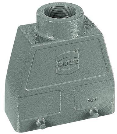 HARTING-09300240420 Schrumpfbalgenadapter Hood 180° 24B Shell Size Powder Die Cast Aluminum Double Lock Han®