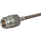 HUBER+SUHNER-21 N-50-7-13/133NE RF-Steckverbinder Conn Type N 0Hz to 11GHz 50Ohm Crimp ST Cable Mount F Gold Over Nickel Single