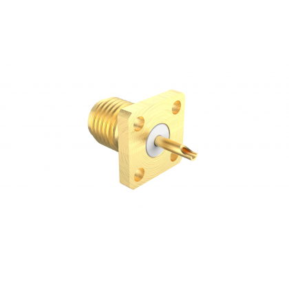 Amphenol RF-901-1GA200000AE 射频连接器 Conn SMA 0Hz to 18GHz 50Ohm Solder Cup ST Flange Mount RCP Gold Single