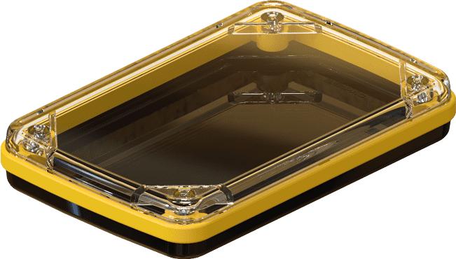 Serpac Electronic Enclosures-CX60D-CLBK-A-YL Kästen, Gehäuse und Gestelle Black Polycarbonate Waterproof Pocket Enclosure with Yellow Seal	 <h4><strong>CALIFORNIA&nbsp;PROPOSITION</strong> ⚠️<strong>65&nbsp;WARNING</strong>⚠️</h4>