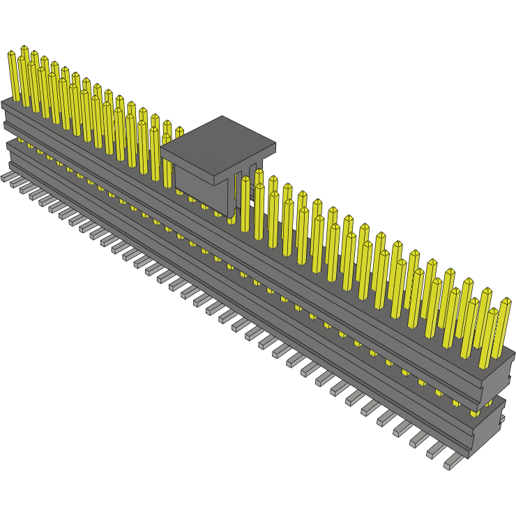 Samtec-FW-36-05-L-D-266-170-A-P-TR Connector Headers and PCB Receptacles Conn Board Stacker HDR 72 POS 1.27mm Solder ST Top Entry SMD FLEX STACK™ T/R