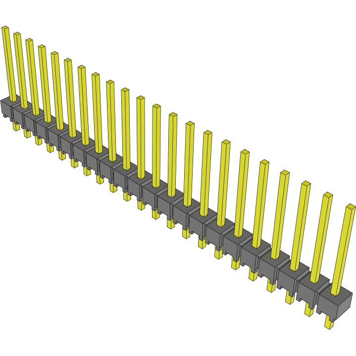 Samtec-MTSW-122-22-T-S-440 Steckverbinderleisten und Leiterplattenbuchsen Conn Unshrouded Header HDR 22 POS 2.54mm Solder ST Top Entry Thru-Hole Bulk