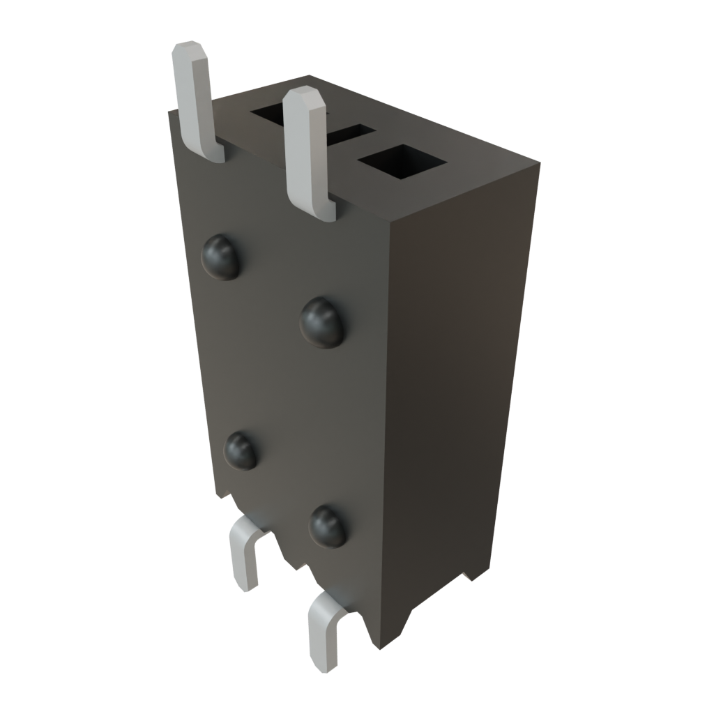 Samtec-SSM-102-L-SH-TR Steckverbinderleisten und Leiterplattenbuchsen Conn Socket Strip SKT 2 POS 2.54mm Solder RA Side Entry SMD T/R
