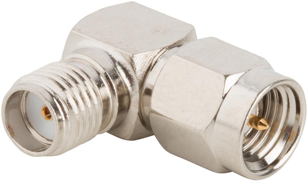 Amphenol RF-901-9988-RFX Connettore RF Conn SMA Adapter 0Hz to 12.4GHz 50Ohm RA PL/RCP Gold