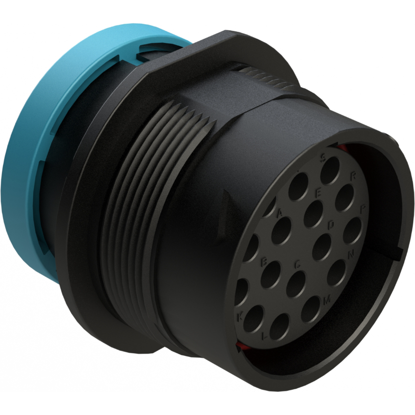 Amphenol-AHDP04-24-16SR-BRA Connector Circular Conn Circular SKT 16 POS ST Panel Mount 16 Terminal 1 Port Box