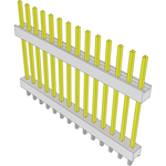 Conn Board Stacker HDR 14 POS 2.54mm Solder ST Top Entry Thru-Hole Bulk