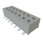 Samtec-CLP-107-02-F-D Steckverbinderleisten und Leiterplattenbuchsen Conn Socket Strip SKT 14 POS 1.27mm Solder ST Top Entry SMD TIGER CLAW™ Tube
