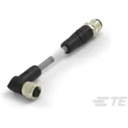 TE Connectivity-TAA756A1611-020 Andere Kabelbaugruppen M12 A Code Cable Assembly, Shielded 5P, Male to Female