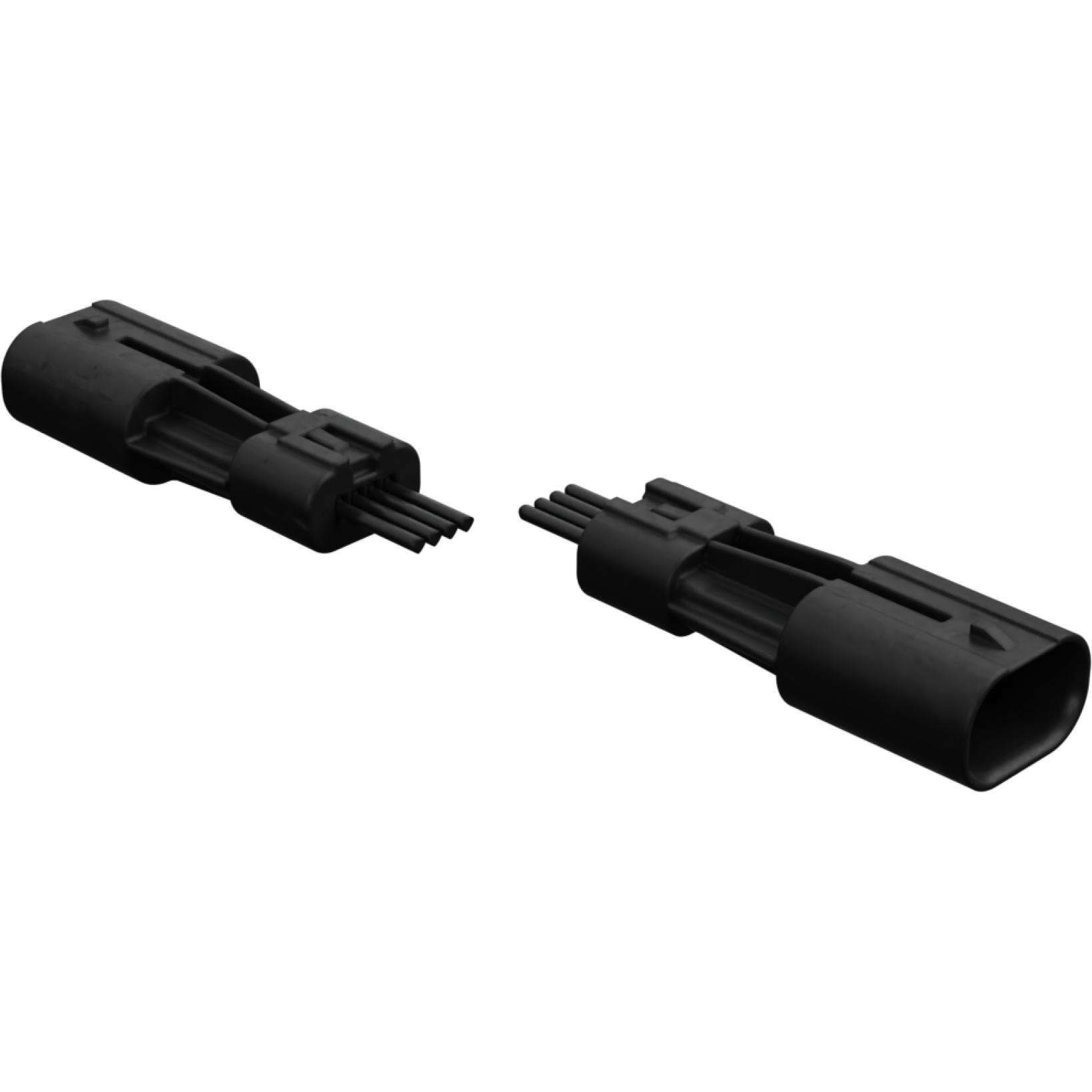 Molex-451460403 Cable Assembly AC Power Cable Assembly AC Power 0.3m Squba to Squba 4 to 4 POS M-M Crimp-Crimp 22AWG