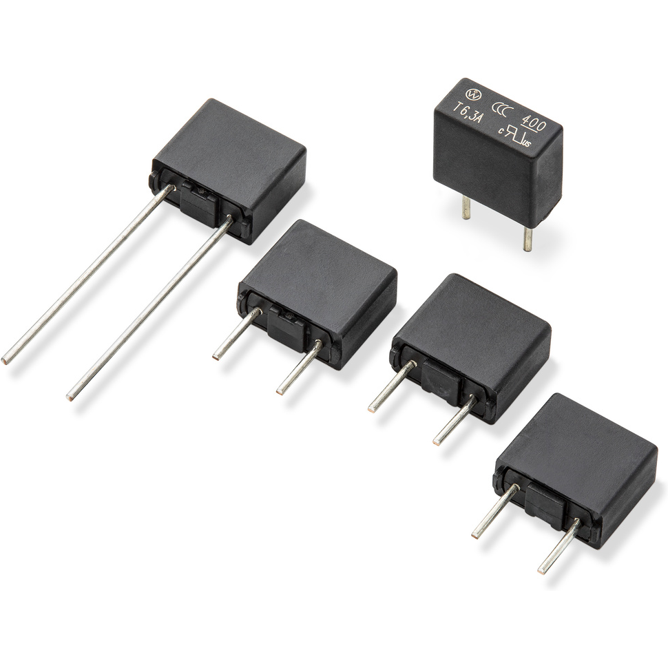 Littelfuse-40005000000 Fusibles Fuse Cartridge Slow Blow Acting 0.5A 250V Radial 8.5 X 4 X 8mm Thermoplastic Ammo CQC/KC/UL/VDE