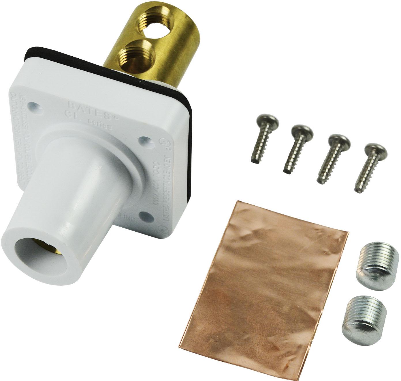 Marinco-CL40FRB-B Steckverbinder CL Series Panel Mounts (400A / 600V) 2/0 - 4/0 AWG Female - White (B)