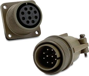 Amphenol-AIT0A181SS Steckverbinder, rund Conn Circular SKT 10 POS Solder Cup ST Wall Mount 10 Terminal 1 Port