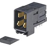 Molex-0786421044 Blackplane del conector Conn HDR 4 POS 2mm Press Fit RA Thru-Hole 4 Terminal 1 Port Impact Tray