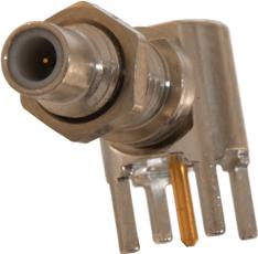 Cinch Connectivity Solutions-131-6701-346 RF-Steckverbinder Conn SMC 0Hz to 10GHz 50Ohm Solder RA Thru-Hole RCP Gold Over Nickel